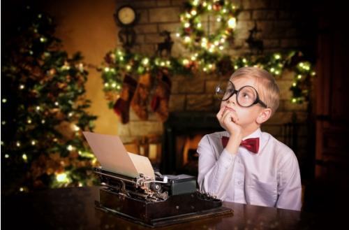 Boy at Typewriter